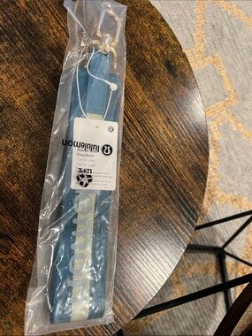 lululemon athletica Light Blue Woven Key Wrist Strap